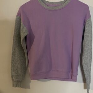 Athletic Works Lavender and Heather Gray Kids Sweater